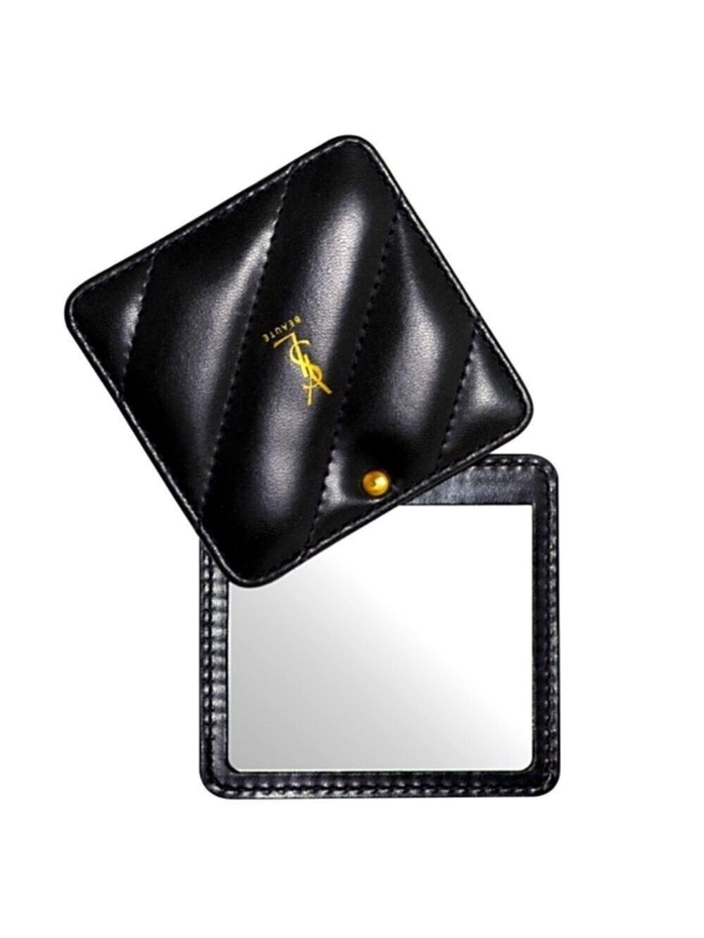 Yves Saint Laurent Beauty Square Compact Pocket Mirror Black New